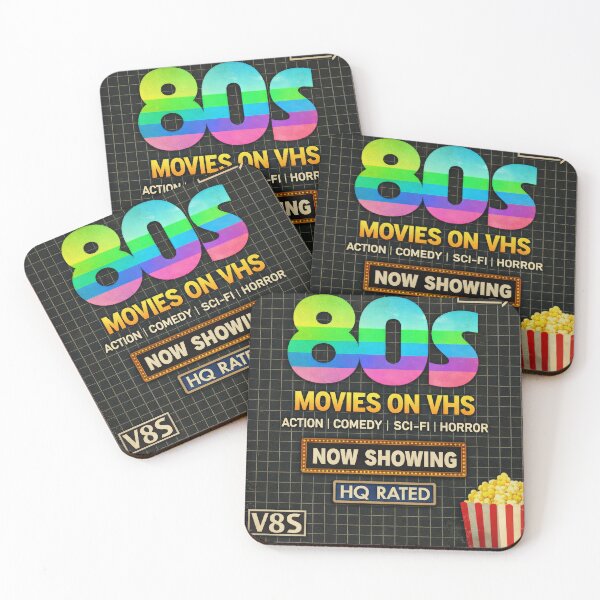 Item preview, Awesome 80s Movies On VHS Retro Cinema Poster designed and sold by Cine8.