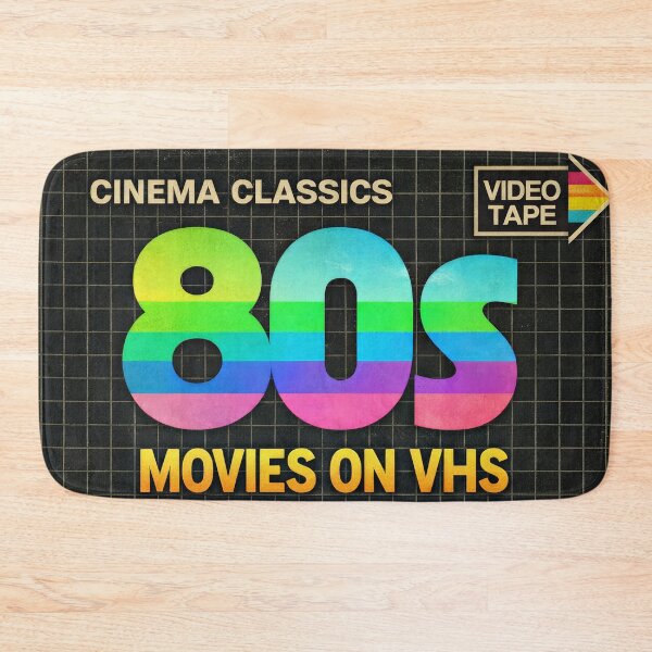 Item preview, Awesome 80s Movies On VHS Retro Cinema Poster designed and sold by Cine8.