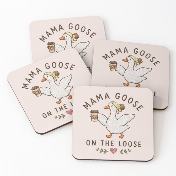 Item preview, Mama Silly Goose, Coffee Lover Mom, Funny Goose Gift for Mom,New Pregnancy Announcement,Iced Coffee designed and sold by Quiajia.