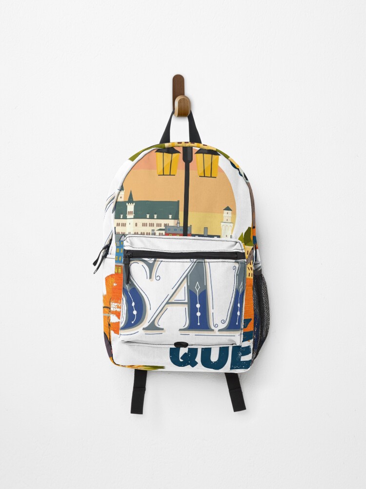 Thumbnail 1 of 3, Backpack, Hello Quebec designed and sold by ImaginARTDesign.