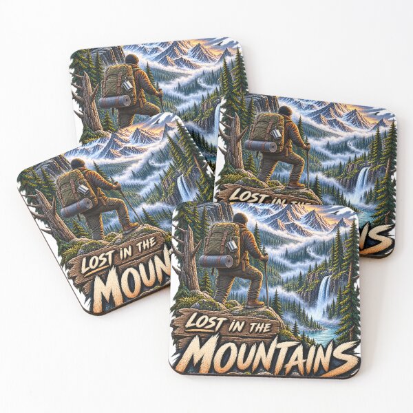 Item preview, Lost in the Mountains Wilderness Hiking Adventure designed and sold by Print Print On.