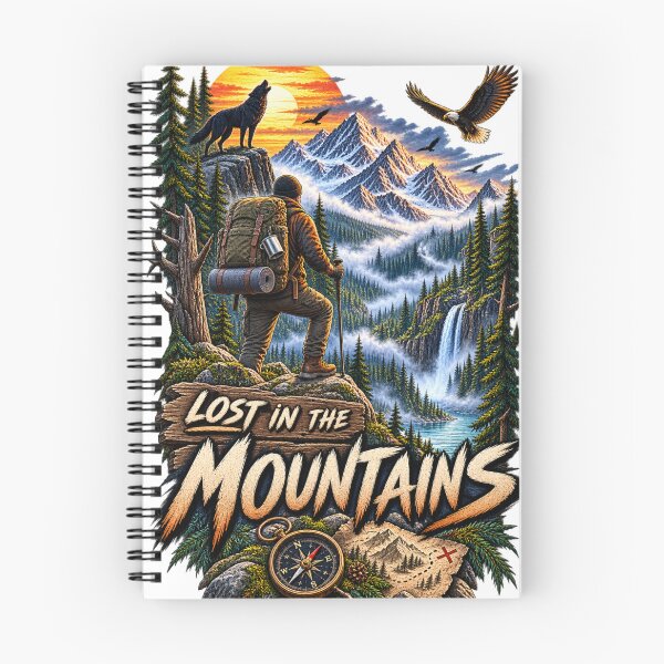 Item preview, Lost in the Mountains Wilderness Hiking Adventure designed and sold by Print Print On.