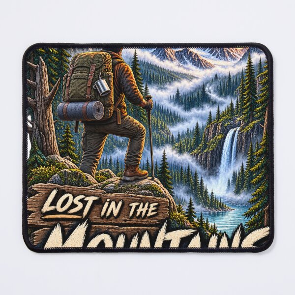 Item preview, Lost in the Mountains Wilderness Hiking Adventure designed and sold by Print Print On.