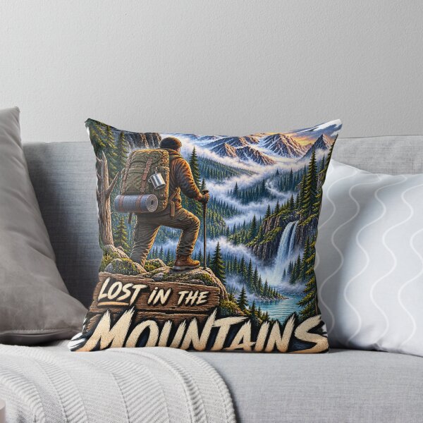 Item preview, Lost in the Mountains Wilderness Hiking Adventure designed and sold by Print Print On.