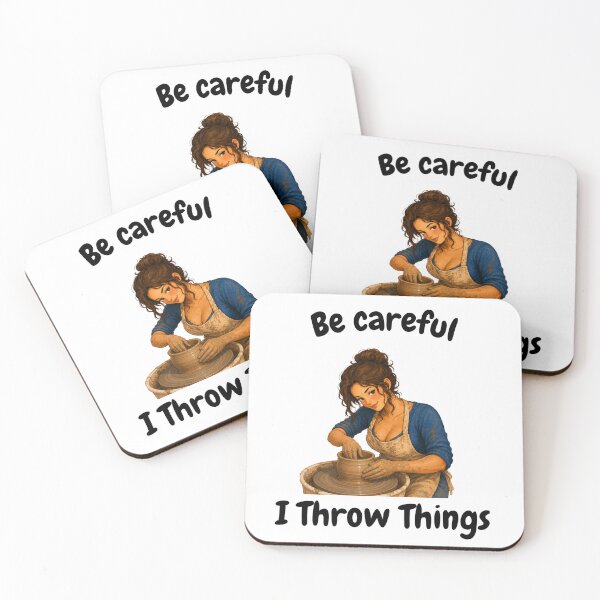 Item preview, Be Careful I throw Things designed and sold by SamanthaLPottery.