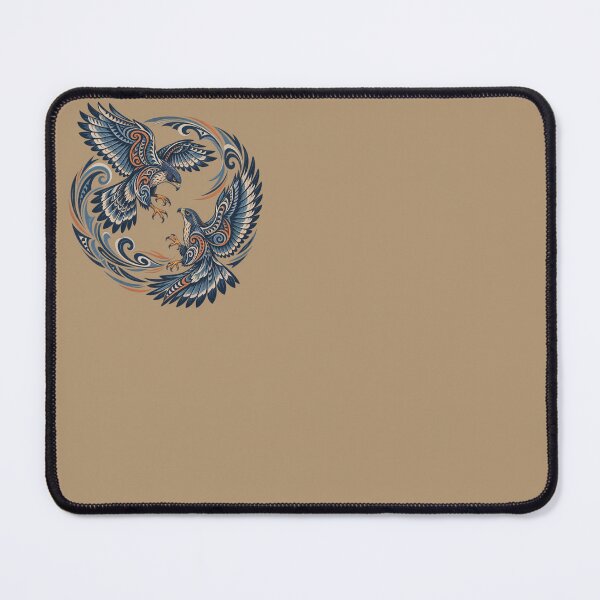 Item preview, Tribal Falcons Circle – Dynamic Maori Birds of Prey designed and sold by SilentPowerArt.