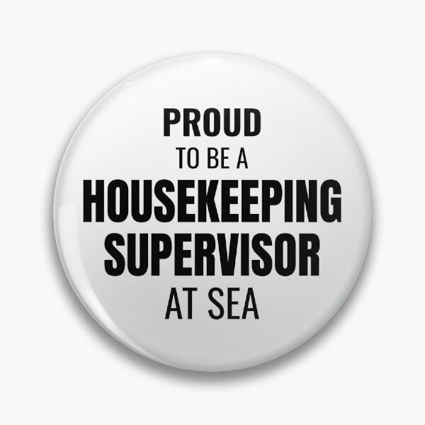 Item preview, Proud to be a Housekeeping Supervisor at Sea (Black) designed and sold by ShipCrewNation.