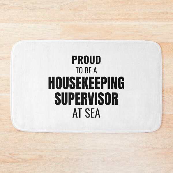 Item preview, Proud to be a Housekeeping Supervisor at Sea (Black) designed and sold by ShipCrewNation.