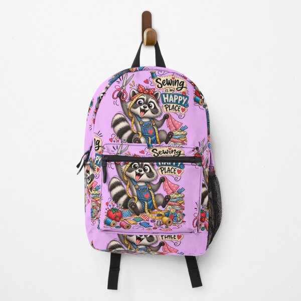Item preview, Funny Sewing Raccoon – Cute Seamstress & Sewing Lover Design designed and sold by EverStitchStudio ★★★★★.