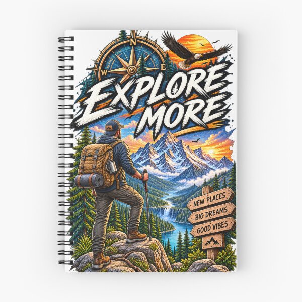 Item preview, Explore More Mountain Adventure Hiking designed and sold by Print Print On.