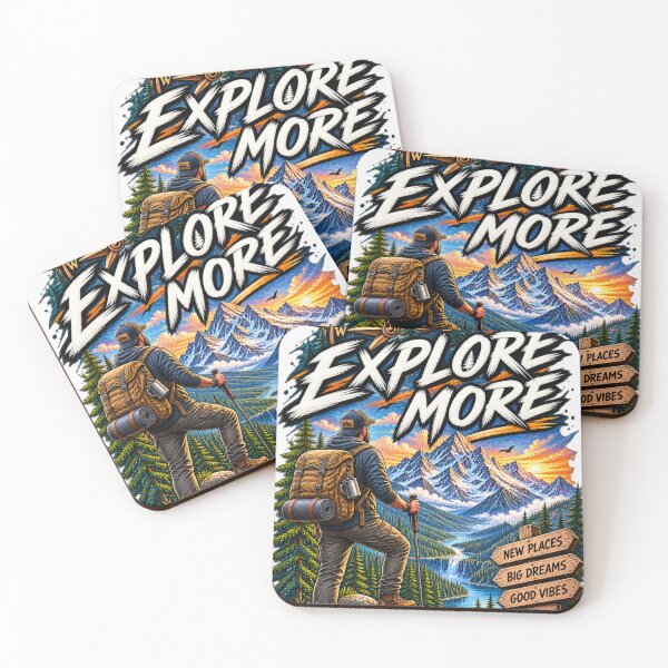 Item preview, Explore More Mountain Adventure Hiking designed and sold by Print Print On.