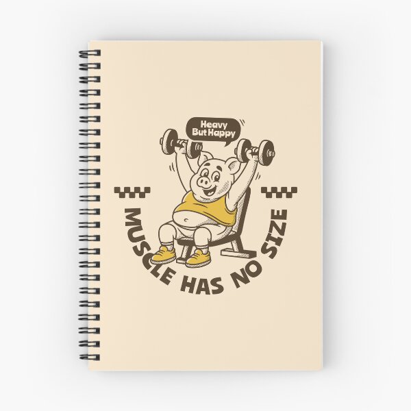 Item preview, Muscle Has No Size Funny Gym Pig Weightlifting designed and sold by adipra.