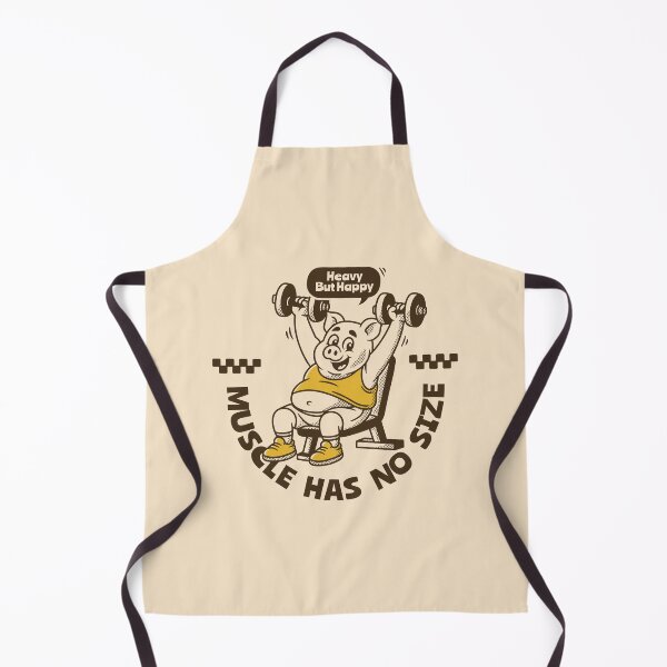 Item preview, Muscle Has No Size Funny Gym Pig Weightlifting designed and sold by adipra.