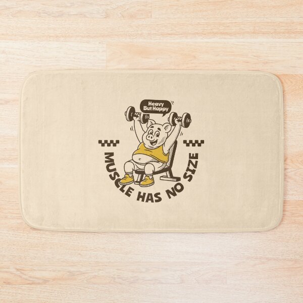 Item preview, Muscle Has No Size Funny Gym Pig Weightlifting designed and sold by adipra.