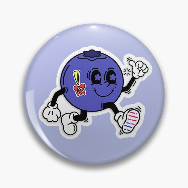 Item preview, bisexual lgbt pride blueberry cartoon colorful fruit designed and sold by Kyna Arts.
