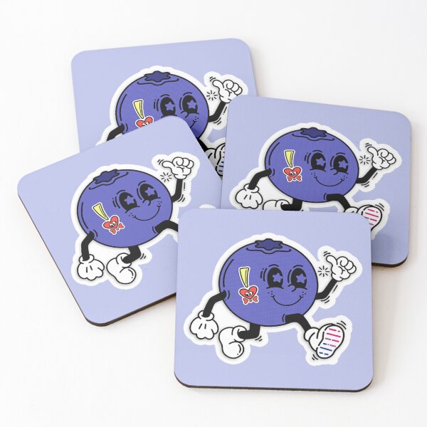 Item preview, bisexual lgbt pride blueberry cartoon colorful fruit designed and sold by Kyna Arts.