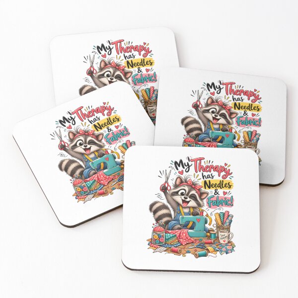 Item preview, Funny Sewing Raccoon – Cute Seamstress & Sewing Lover Design designed and sold by EverStitchStudio ★★★★★.