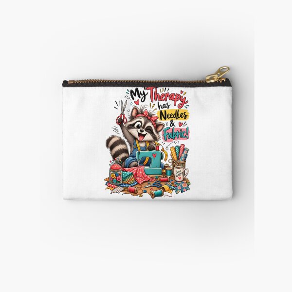 Item preview, Funny Sewing Raccoon – Cute Seamstress & Sewing Lover Design designed and sold by EverStitchStudio ★★★★★.