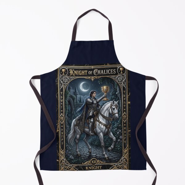 Item preview, Knight of Chalices- tarot card designed and sold by Studio77-Gothic.