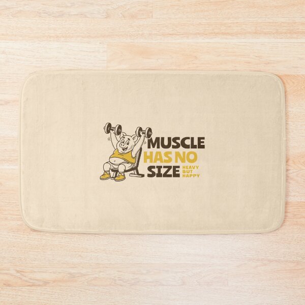 Item preview, Muscle Has No Size Funny Gym Pig Weightlifting designed and sold by adipra.