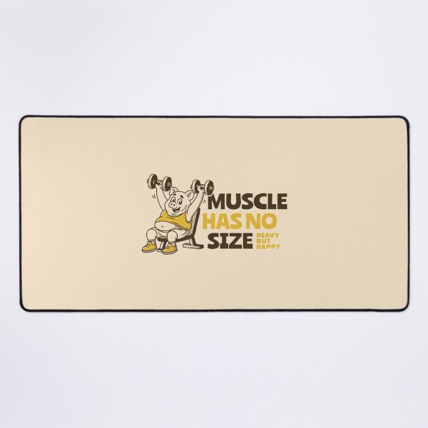 Item preview, Muscle Has No Size Funny Gym Pig Weightlifting designed and sold by adipra.