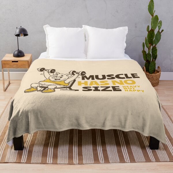 Item preview, Muscle Has No Size Funny Gym Pig Weightlifting designed and sold by adipra.