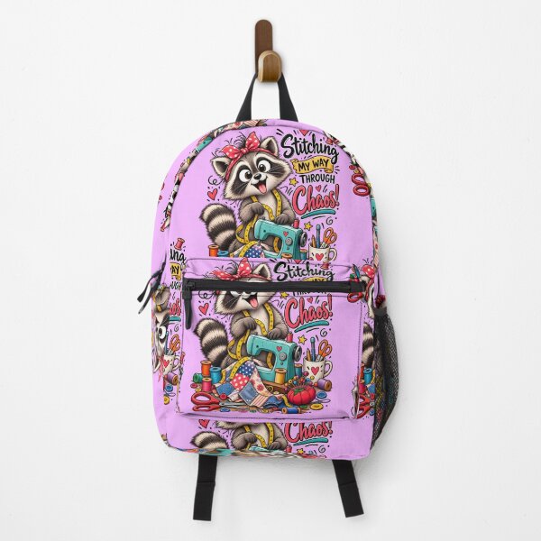 Item preview, Funny Sewing Raccoon – Cute Seamstress & Sewing Lover Design designed and sold by EverStitchStudio ★★★★★.