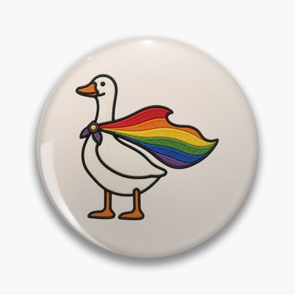 Item preview, Rainbow Goose, LGBTQ, Pride, Gay, Transgender, Human Rights designed and sold by Quiajia.