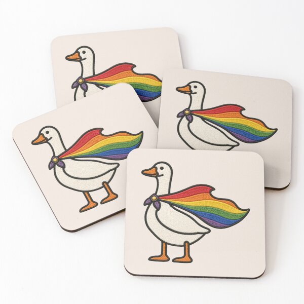 Item preview, Rainbow Goose, LGBTQ, Pride, Gay, Transgender, Human Rights designed and sold by Quiajia.