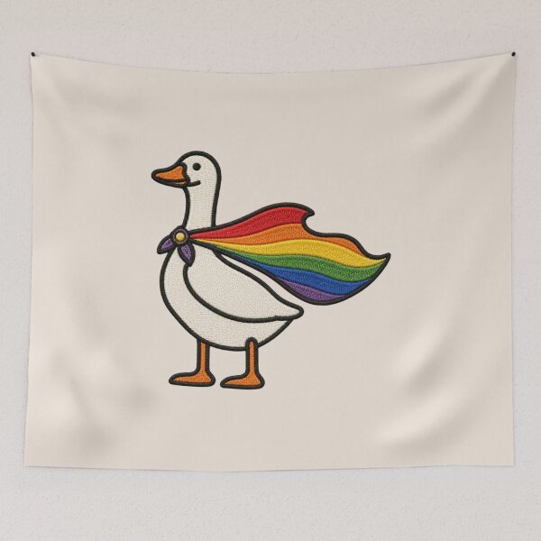 Item preview, Rainbow Goose, LGBTQ, Pride, Gay, Transgender, Human Rights designed and sold by Quiajia.