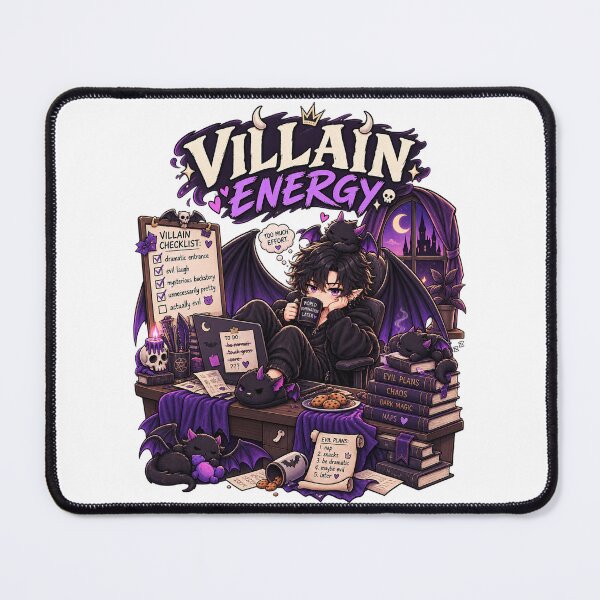 Item preview, Villain Energy – Funny Dark Fantasy Chibi designed and sold by JPCuteDesign.