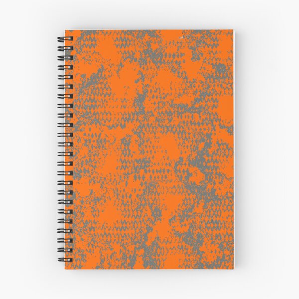Item preview, Modern Distressed Python Print Pattern | Orange & Gray designed and sold by Frohyou.