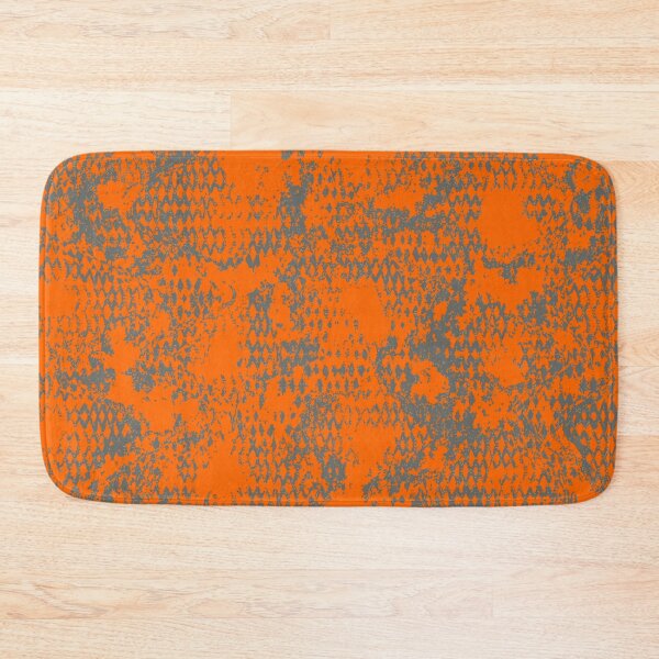 Item preview, Modern Distressed Python Print Pattern | Orange & Gray designed and sold by Frohyou.