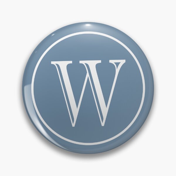 Item preview, Initial Letter W Classic Circle designed and sold by Jeallan Designs.