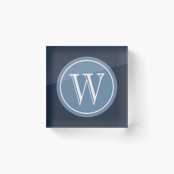 Item preview, Initial Letter W Classic Circle designed and sold by Jeallan Designs.