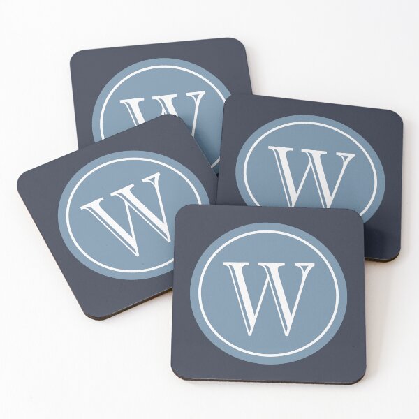 Item preview, Initial Letter W Classic Circle designed and sold by Jeallan Designs.