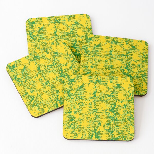 Item preview, Modern Distressed Python Print Pattern | Yellow & Green designed and sold by Frohyou.