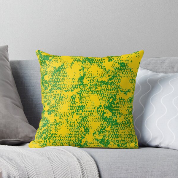 Item preview, Modern Distressed Python Print Pattern | Yellow & Green designed and sold by Frohyou.