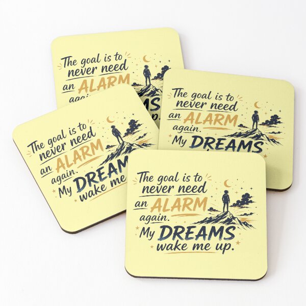 Item preview, Never Need An Alarm My Dreams Wake Me Up Motivational Sticker designed and sold by Scro-Ciob-Shop.