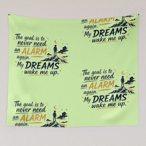 Item preview, Never Need An Alarm My Dreams Wake Me Up Motivational Sticker designed and sold by Scro-Ciob-Shop.