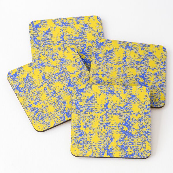 Item preview, Modern Distressed Python Print Pattern | Yellow & Blue designed and sold by Frohyou.