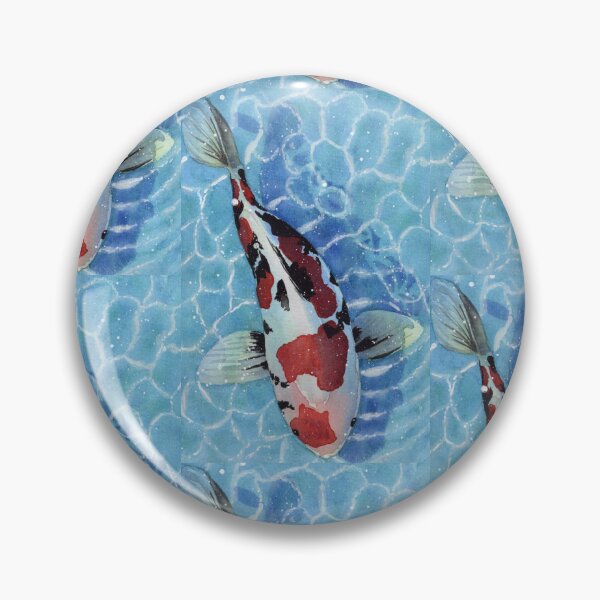 Item preview, A Current of Its Own, Red and Black Koi Watercolour designed and sold by ArithraStudio.