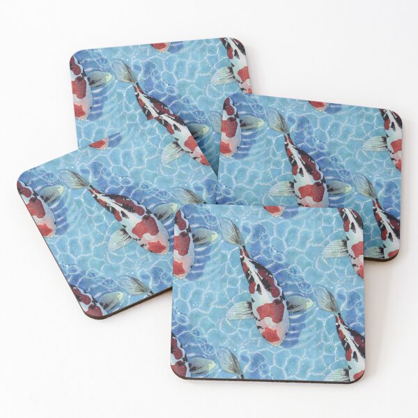 Item preview, A Current of Its Own, Red and Black Koi Watercolour designed and sold by ArithraStudio.