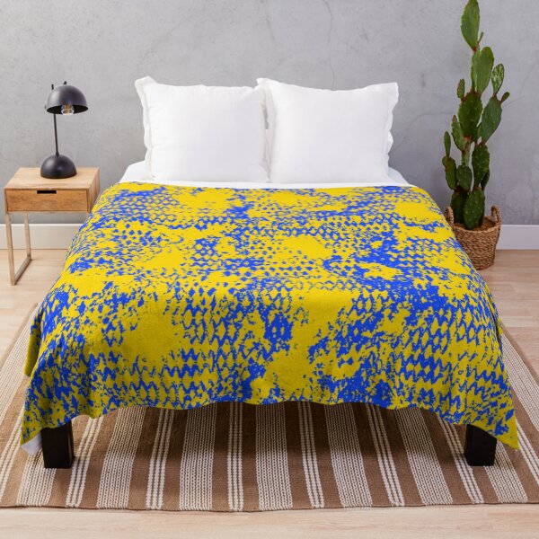 Item preview, Modern Distressed Python Print Pattern | Yellow & Blue designed and sold by Frohyou.