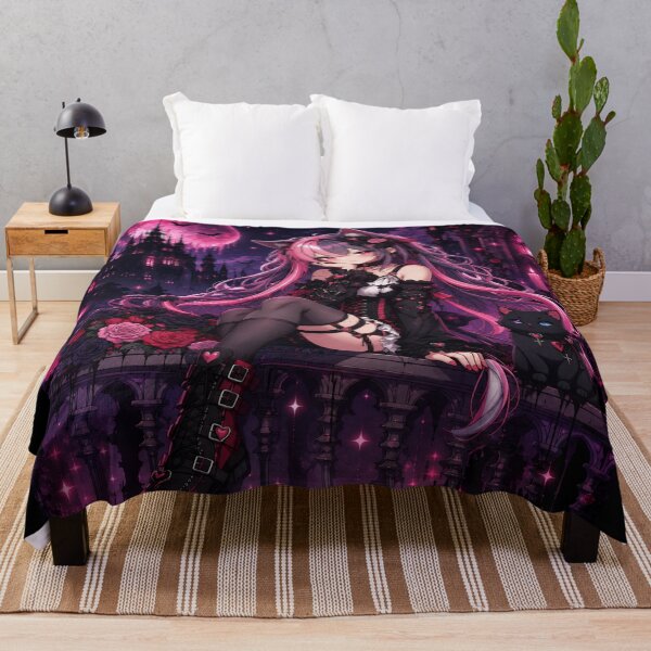 Item preview, Gothic Catgirl Under the Crimson Moon designed and sold by Revyra Design .