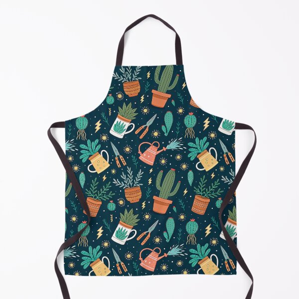 Item preview, Playful Cactus Gardening Seamless Pattern designed and sold by Soul Path Studio.
