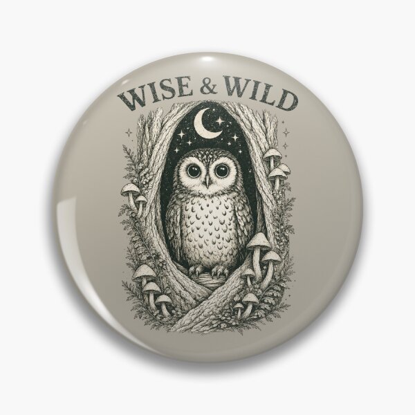 Item preview, Wise And Wild Owl Tree Hollow Nature Art designed and sold by Hearth & Hollow.
