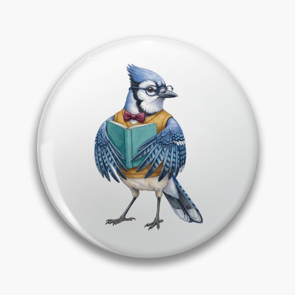 Item preview, Blue Jay Professor Reading designed and sold by Roy & Tiffany.