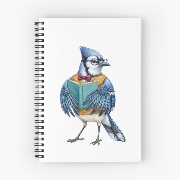Item preview, Blue Jay Professor Reading designed and sold by Tiffany Roy.