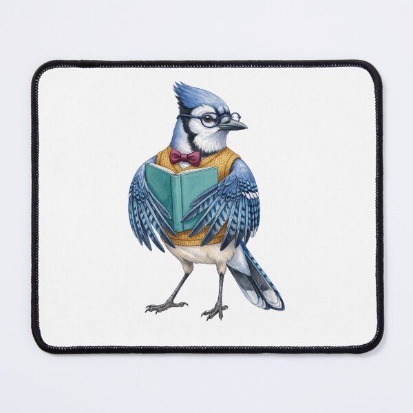 Item preview, Blue Jay Professor Reading designed and sold by Roy & Tiffany.